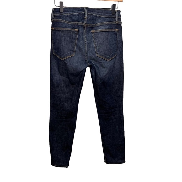Frame Le High Skinny Jeans Dark Wash Size 26 Denim Casual - Picture 7 of 16
